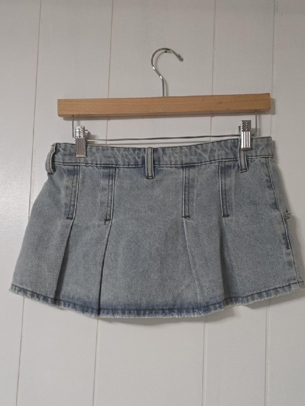 Light Blue Denim Mini Skirt - Picture 2 of 2